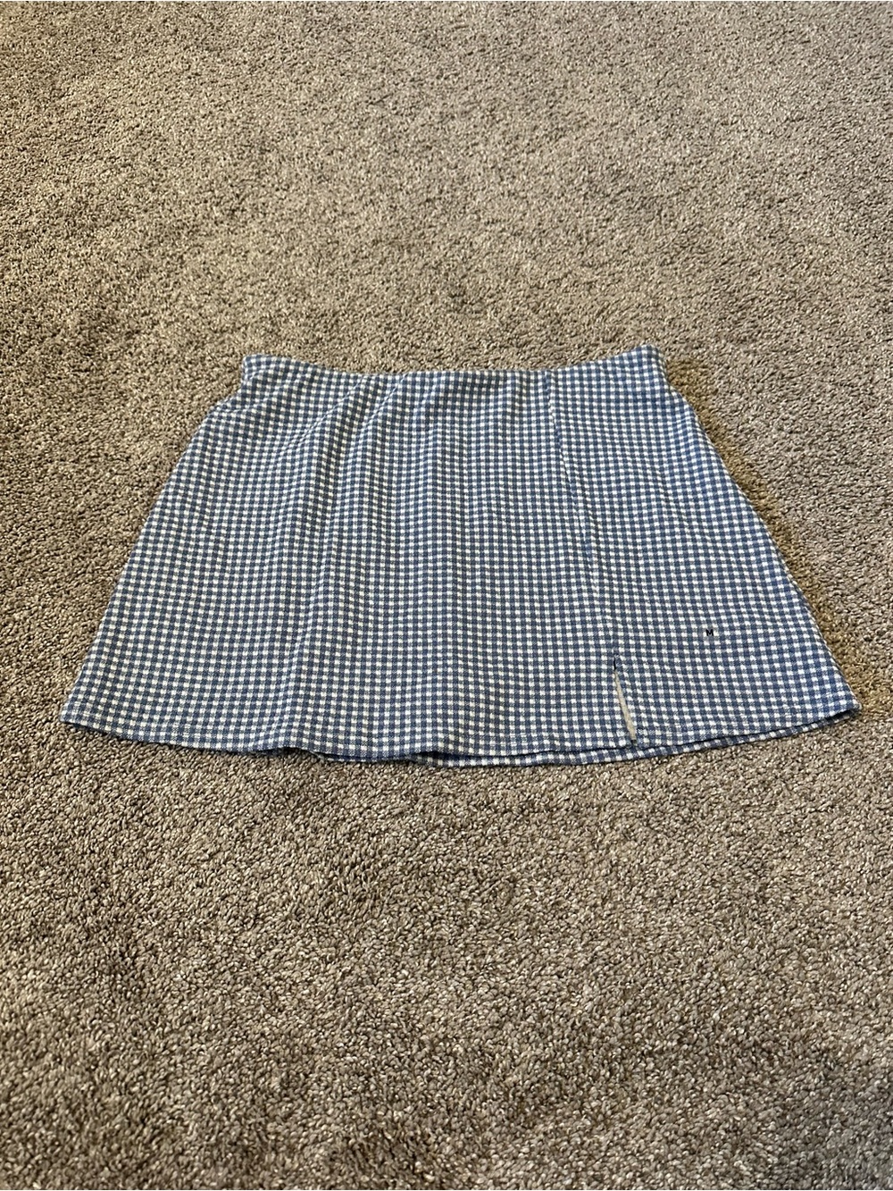 NWT American Eagle Outfitters Blue Gingham Mini Skirt